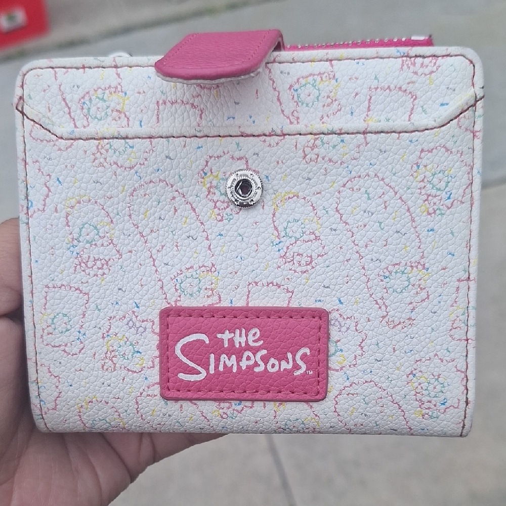 The Simpsons Pink and White Wallet